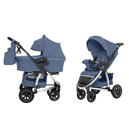 Дитячий універсальний візочок 2в1 CARRELLO Vista Air CRL-6506 Denim Blue Синій