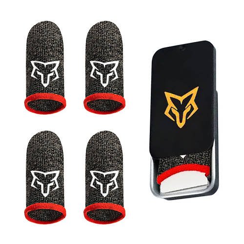 Напальчники Sarafox v3 pro Nylon для гри на телефоні смартфоні в пабг pubg mobile пубг, довгі (4 шт) + бокс