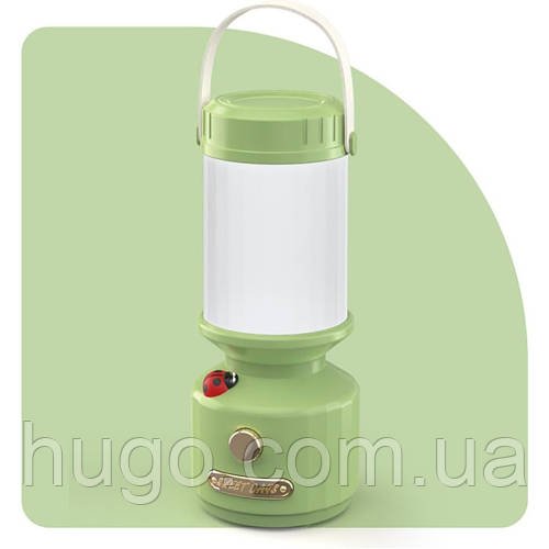 Світлодіодний акумуляторний нічник, з USB, Зелений / Лампа з регульованою яскравістю / Світильник акумуляторний