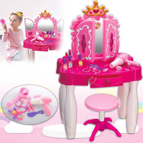 Трюмо з чарівною паличкою, феном та прикрасами Limo Toy 661-20 Трюмо зі стільчиком