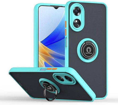 Захисний чохол MatteLuxe OPPO A18 (з кільцем) Light Blue