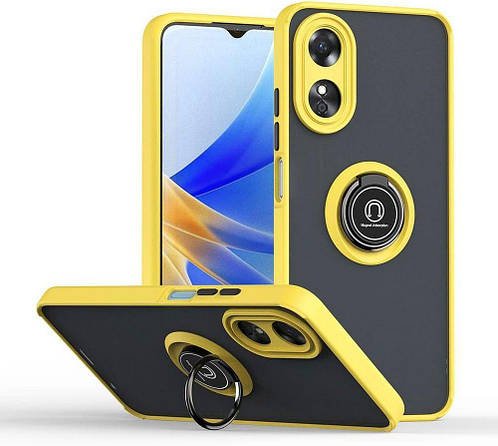 Захисний чохол MatteLuxe OPPO A18 (з кільцем) Yellow