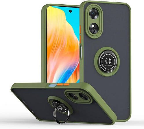 Захисний чохол MatteLuxe OPPO A58 (з кільцем) Khaki