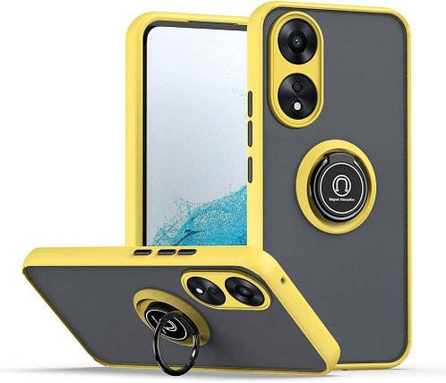 Захисний чохол MatteLuxe OPPO A78 (з кільцем) Yellow