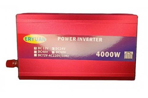 Перетворювач напруги з 12V на 220V 4000W Eryuan Автомобільний інвертор