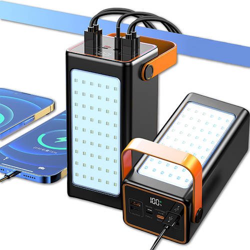 Універсальний багатофункціональний Потужний Повербанк YM-655 з ємністю 100 000 мАг