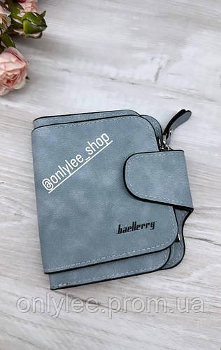 Жіночий гаманець замшевий клатч BAELLERRY FOREVER MINI Лазурний