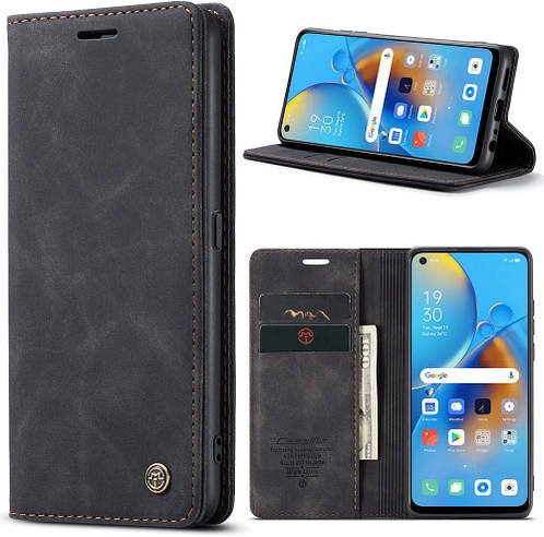 Чохол книжка з магнітом OPPO A74 CaseMe Black