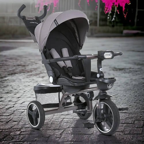 Велосипед триколісний дитячий з батьківською ручкою TURBO TRIKE MT 1003-5 Мокко