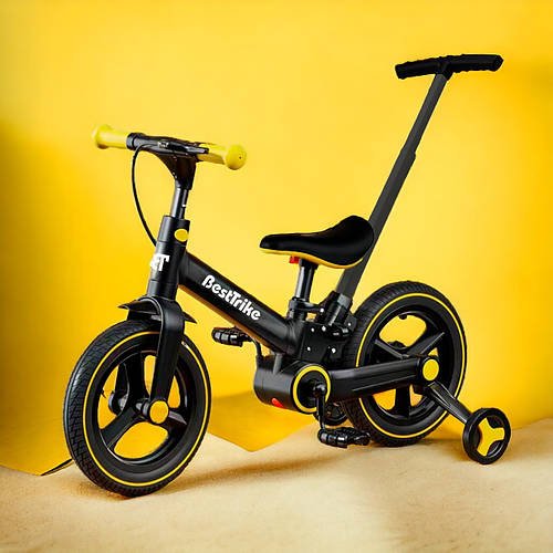 Велосипед-трансформер з батьківською ручкою (біговел) Best Trike BT-72033
