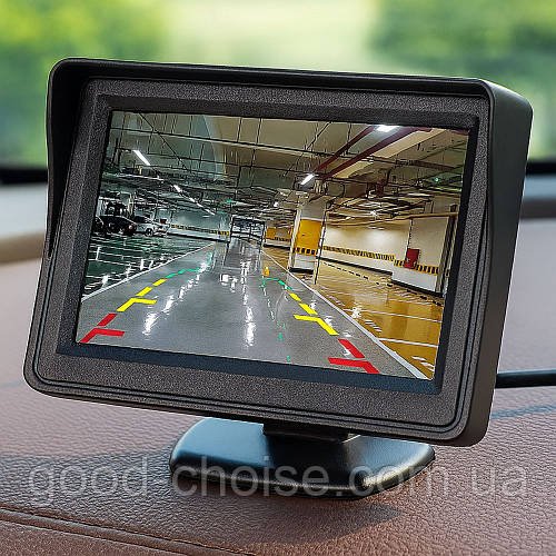 Автомонітор LCD 4,3'', для камери заднього виду / Монітор автомобільний / Монітор в машину