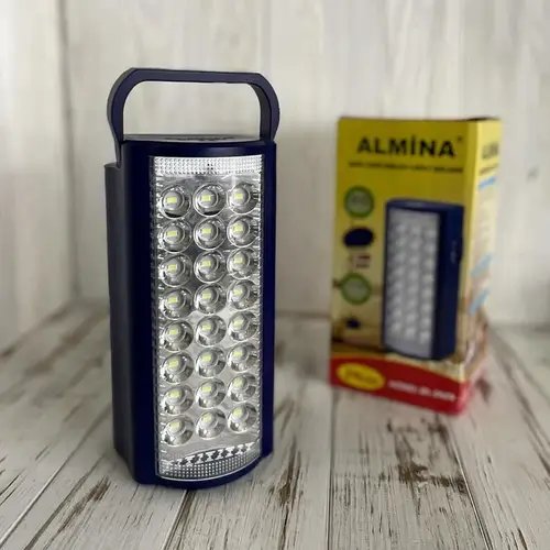 Ручний ліхтар переносний Almina PowerBank 24 LED лампи світлодіодні SN27