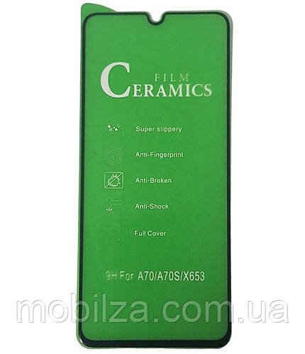 Скло захисне CERAMiCS 9D для Samsung A42/A70/A705/A70S/A04- чорний