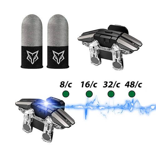 Sarafox WASP K5 Gaming Trigger комплект тригери курки з макросом JS65 + напальники зі сріблом V8, pubg пабг