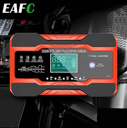 # Інтелектуальний автоматичний 7 ступеневий імпульсний зарядний пристрій EAFC 12 В 10 А — 24B 5A
