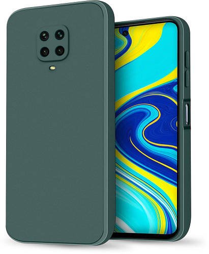 Силіконовий чохол HardCorner Xiaomi Redmi Note 9 Pro (з мікрофіброю) Green