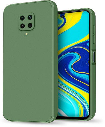 Силіконовий чохол HardCorner Xiaomi Redmi Note 9 Pro (з мікрофіброю) Khaki
