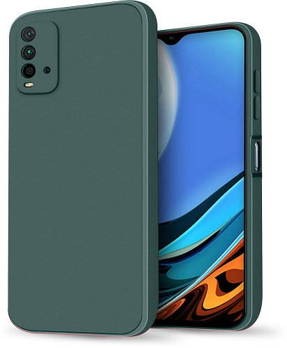 Силіконовий чохол HardCorner Xiaomi Redmi 9T (з мікрофіброю) Green