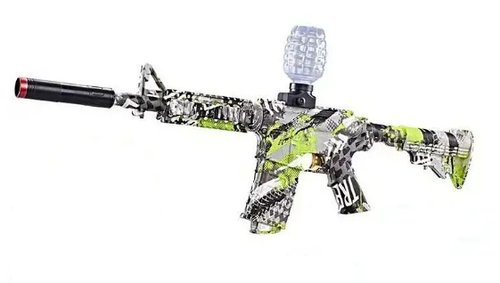 Автомат дитячий (акумулятор, USB-кабель, стріляє орбізами, глушник, окуляри, в коробці) G 960-1