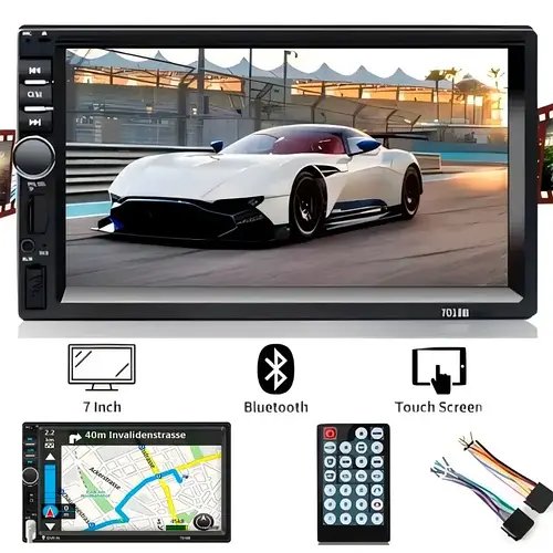 Автомагнітола 7018 Коротка 2DIN Сенсорна 7 дюймів Bluetooth Лучшая цена