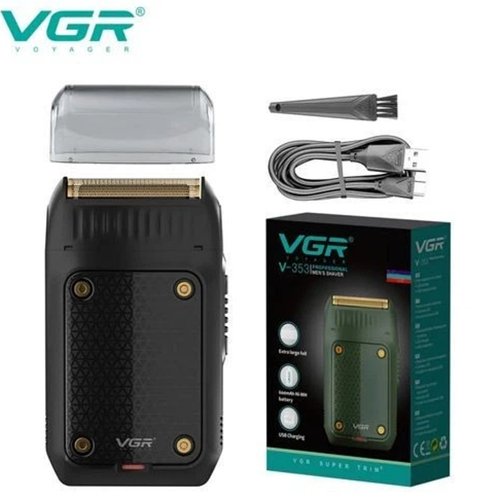 VGR V-353 Професійний Портативний Шейвер 2в1 для Барберів та Домашнього Використання. Титанова Сітка, 120 хв Роботи, USB Type