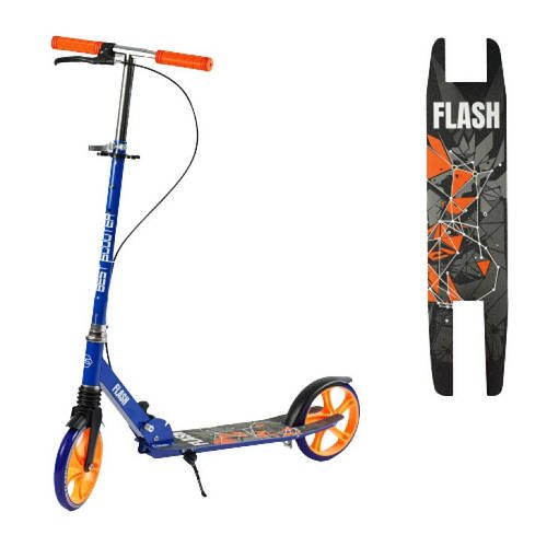 Самокат двоколісний Best Scooter (кермо 88-102см, колеса PU діаметром 200мм, сталева рама) FL-79200 Синій