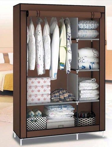 Складаний тканинна шафа Wardrobe Коричневий HP227
