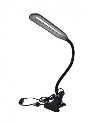 Світлодіодна настільна лампа на прищіпці XSD 206 24 LED USB Чорна HP227