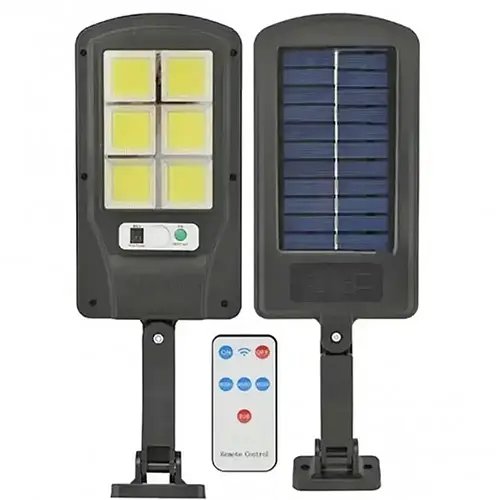 Вуличний ліхтар на стовп із пультом на сонячних батареях Solar Light BL BK120-6COB HP227
