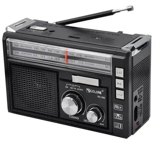 Радіоприймач Golon RX-382 BT Чорний HP227