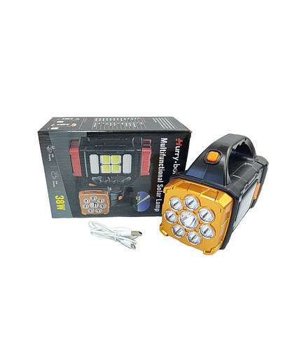Повербанк-ліхтарик з сонячною панеллю 38 W Hurry Bolt HB-1678 C15-16 Жовтий HP227