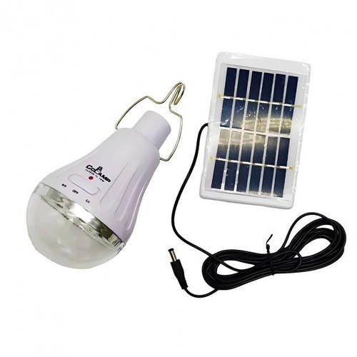 Портативна світлодіодна лампа із сонячною панеллю Solar Light CL-028 7L лампочка з гачком HP227