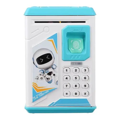Робот скарбничка Robot Bodyguard Рожевий ICL44 Блакитний HP227