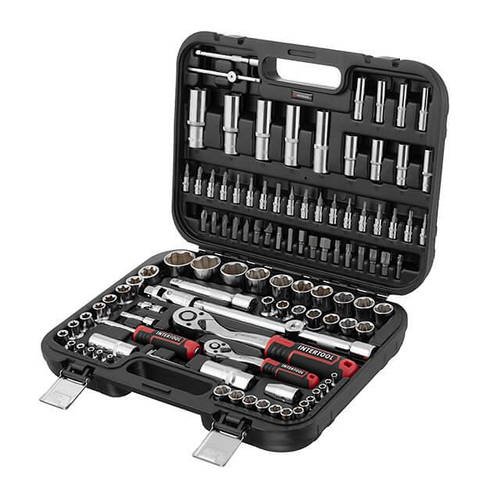 Набір інструментів 110 од. STORM, 1/2", 1/4", Сr-V INTERTOOL ET-8110
