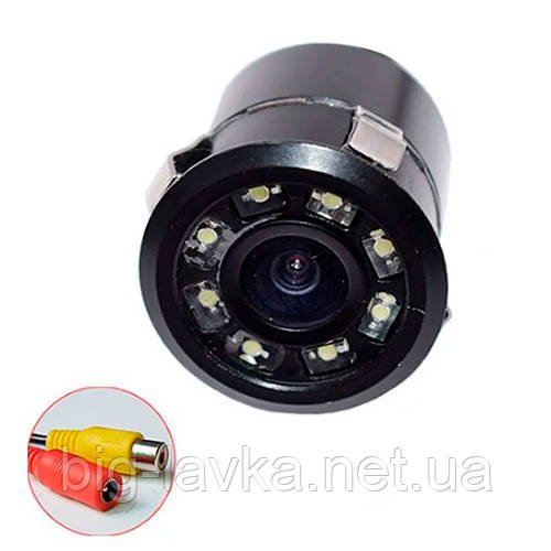 Автомобільна камера заднього виду з LED-підсвічуванням HD відео  Чорний