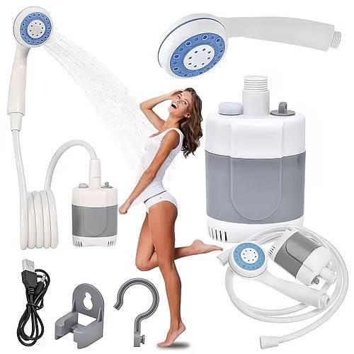 Портативний акумуляторний похідний душ із насосом Gotel Q16H OUTDOOR SHOWER