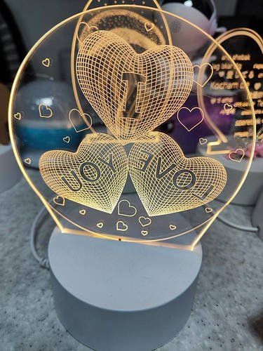 Нічник LAMP 3D-15 3 серця Лучшая цена