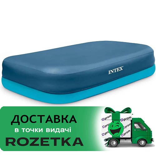 Тент для надувного та каркасного прямокутного басейну Intex 58412 NP розміром 305x183см