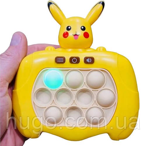 Іграшка антистрес Рop It Pokemon, на батарейках, Колір Рандом / Електронний поп іт / Консоль поп іт