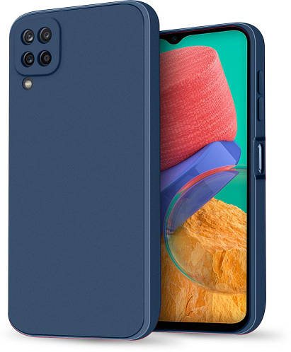 Силіконовий чохол HardCorner Samsung Galaxy M33 5G M336 (з мікрофіброю) Blue