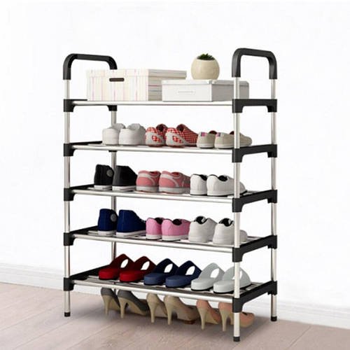 Підлогова полиця для взуття на 5 полиць 54х28х105 см New shoe rack Поличка-підставка для взуття