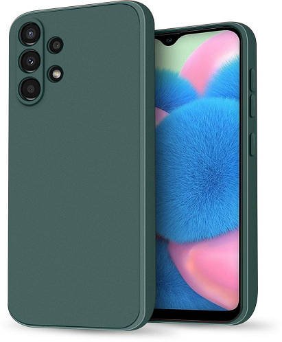 Силіконовий чохол HardCorner Samsung Galaxy A32 A325 (з мікрофіброю) Green