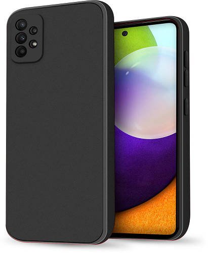 Силіконовий чохол HardCorner Samsung Galaxy A52 A525 (з мікрофіброю) Black