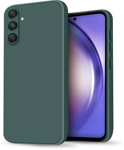 Силіконовий чохол HardCorner Samsung Galaxy A54 A546 (з мікрофіброю) Green