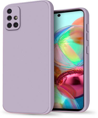 Силіконовий чохол HardCorner Samsung Galaxy A71 A715 (з мікрофіброю) Lilac