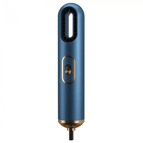 Компактний фен для сушіння та укладання волосся HAIR DRYER 521-2341 800W Фен-стайлер з 3 різними насадками Синій