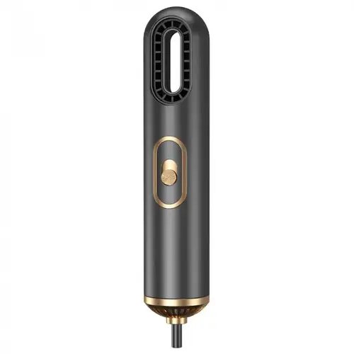 Компактний фен для сушіння та укладання волосся HAIR DRYER 521-2341 800W Фен-стайлер з 3 різними насадками Чорний