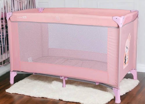 Манеж-ліжечко (складний, сумка для зберігання) FreeON Travel Love Pink 44312 Рожевий