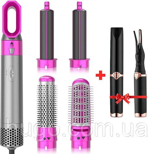 Фен-стайлер 5в1 Hot Air Styler + Щипці для вій LY-150 / Мультистайлер з насадками для укладання волосся