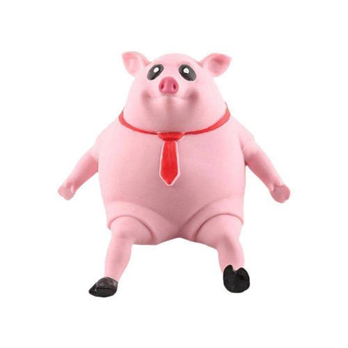 Еластична іграшка сквіш антистрес Pink Pig BIG Рожева свиня
